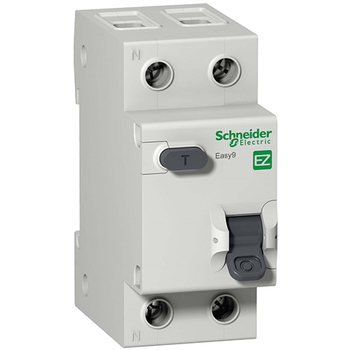 Дифференциальный автоматический выключатель Schneider Electric EASY 9 1P+N 20А 30мА C AC 4,5 кА - Электрика, НВА - Модульное оборудование - Дифференциальные автоматы - Магазин электрооборудования Проф-Электрик